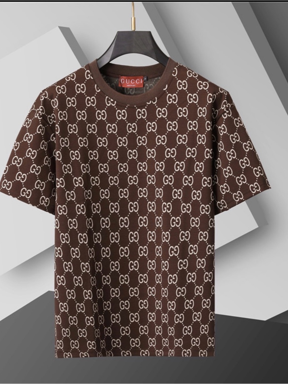 Gucci Brown GG Monogram Short Sleeve Tee